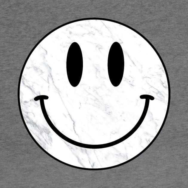 White Marble Smily Face by Rayra